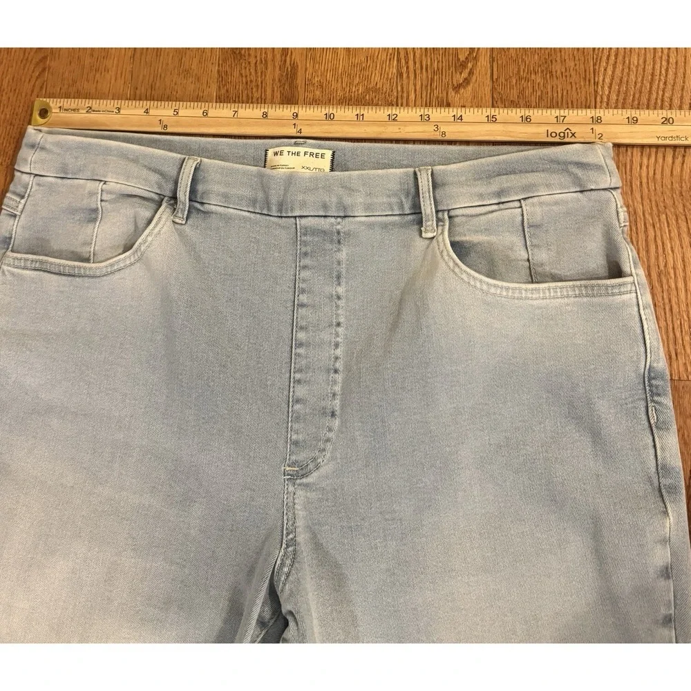 We The Free Flare Jean Jegging Low Rise Size 2XL Bell Bottom Flare Stretch - Picture 6 of 9